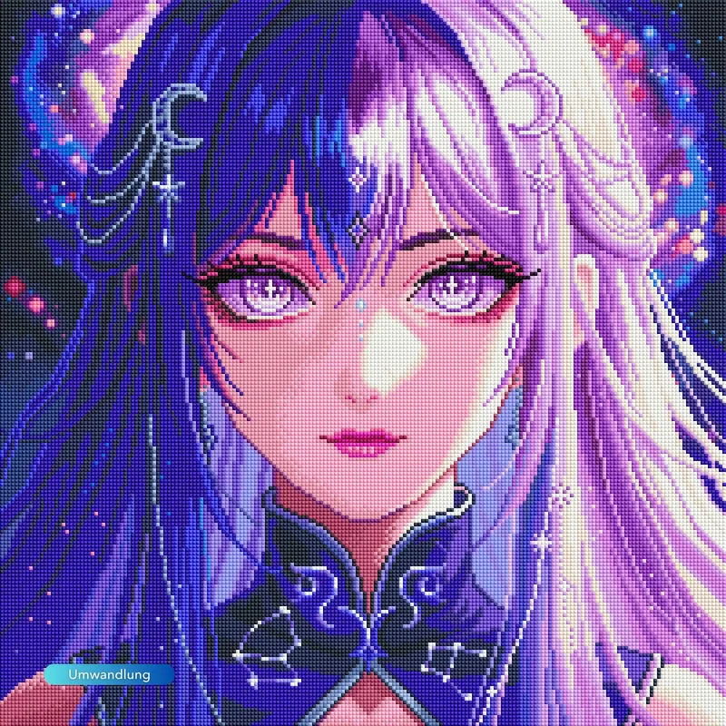 Diamond Painting - Purple Moon Star