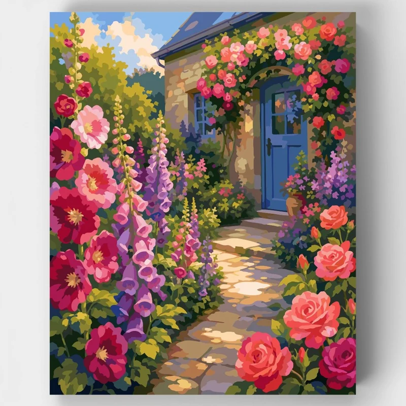 Cottage Garden Path - Paint by Numbers Kit