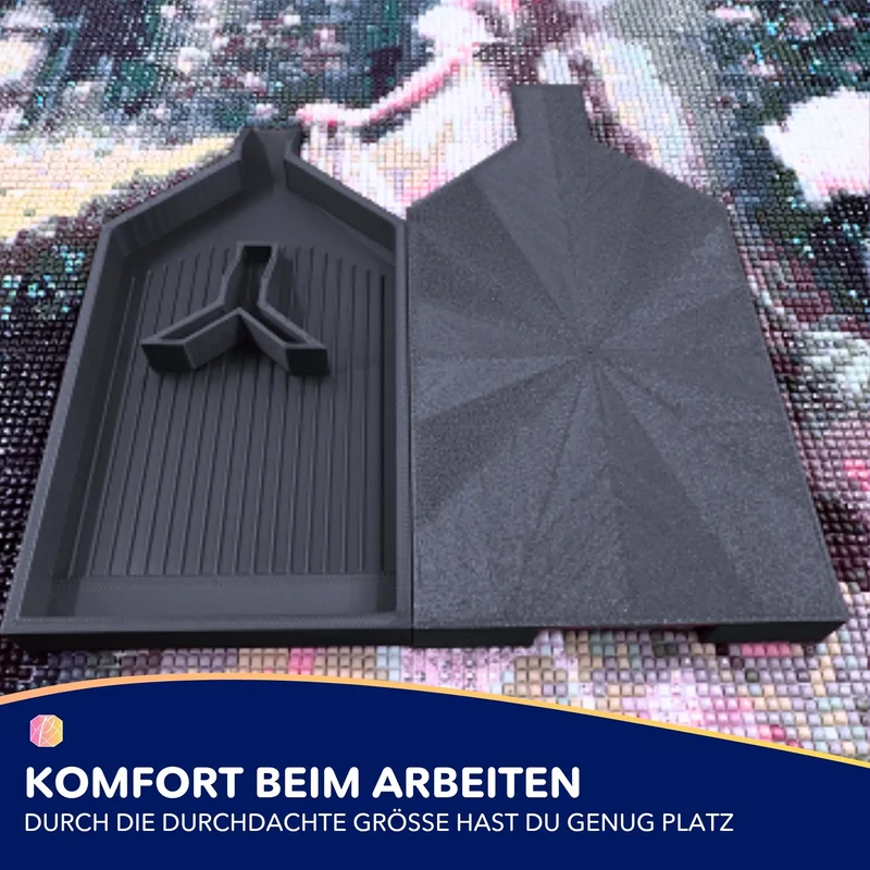 Diamond Painting Glitzerschiffchen - Schwarz