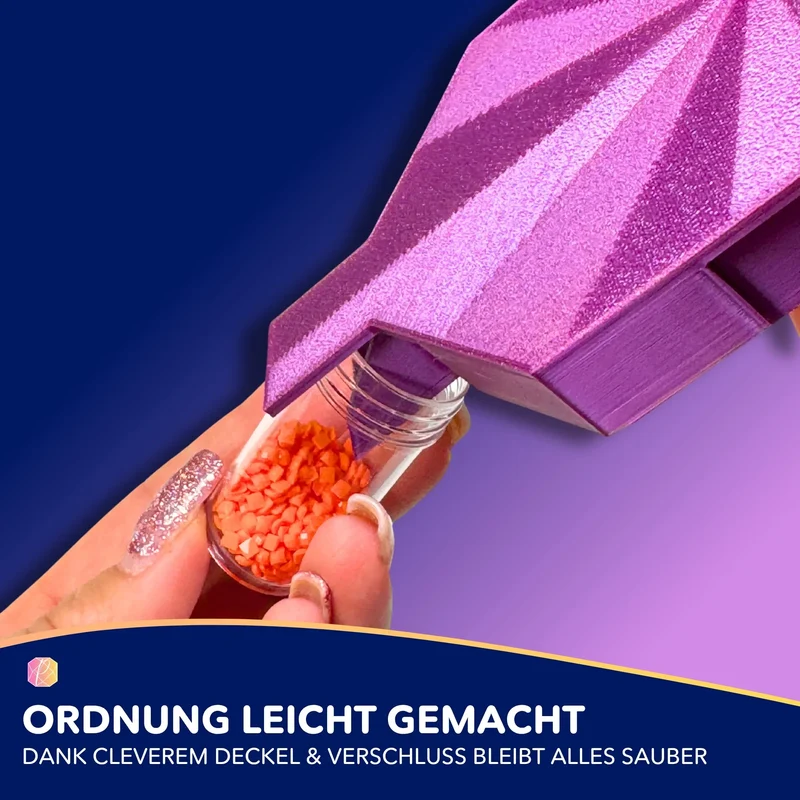 Diamond Painting Glitzerschiffchen - Lila