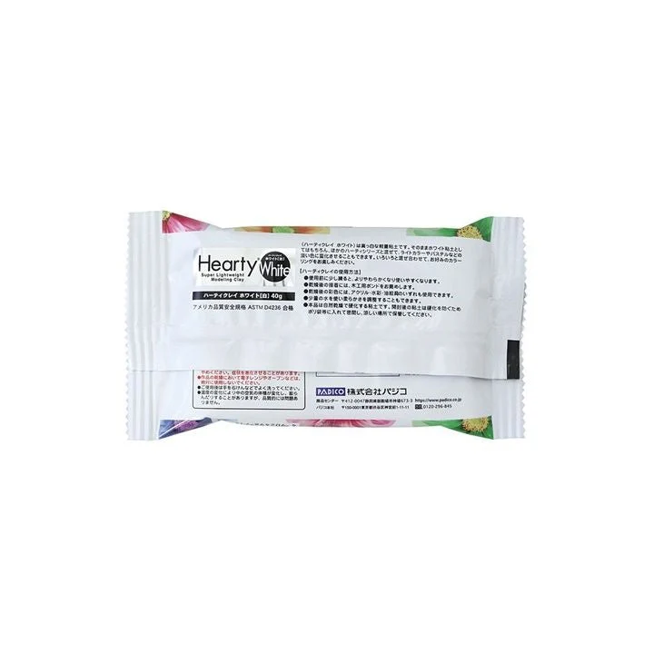 Padico Hearty Ultra-Light Air-Dry Clay, 40 g, White