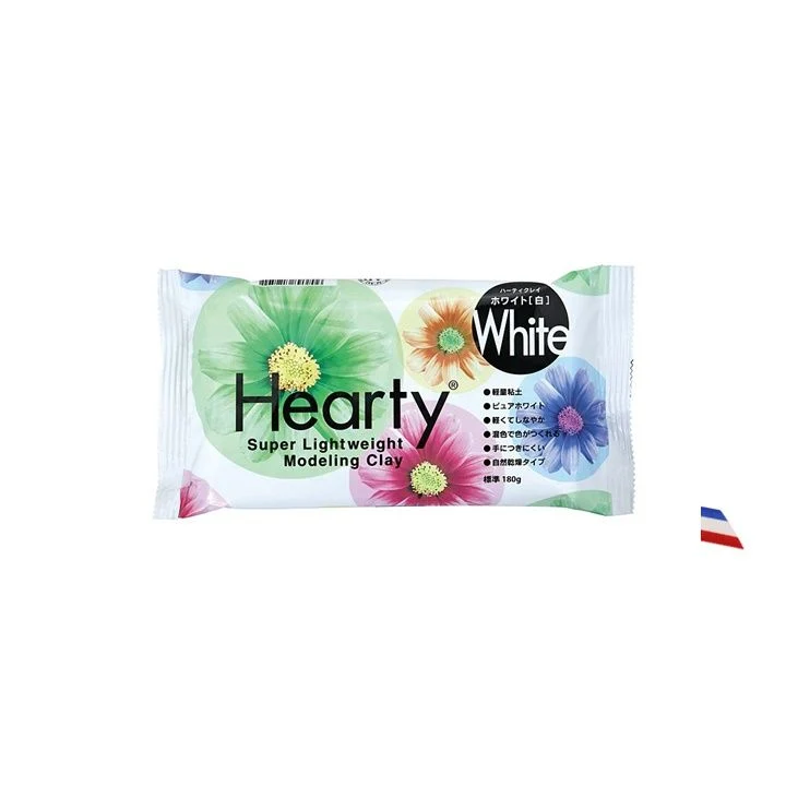 Padico Hearty Ultra-Light Air-Dry Clay, 180 g, White