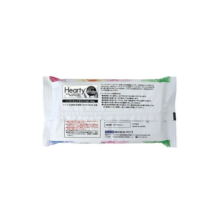 Padico Hearty Ultra-Light Air-Dry Clay, 180 g, White