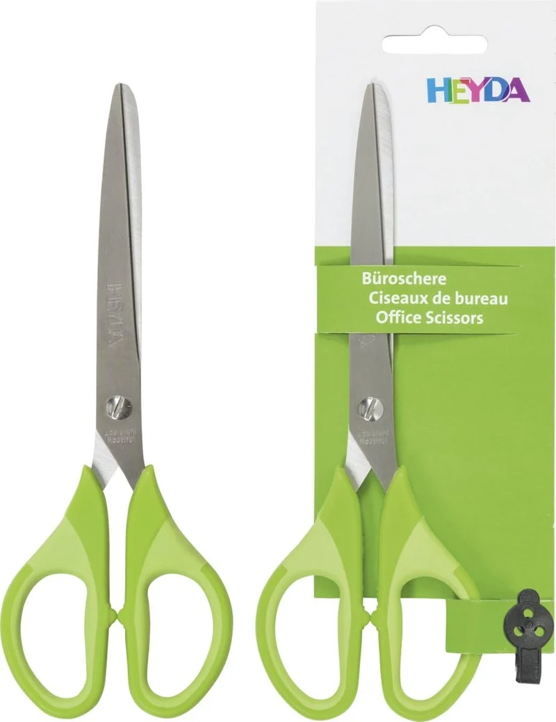 HEYDA Colour Code Büroschere 18 cm Kiwi/Grün