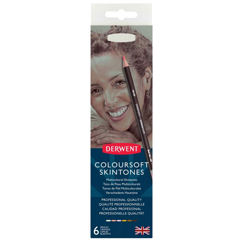 Derwent - Coloursoft Skintones 6 Tin