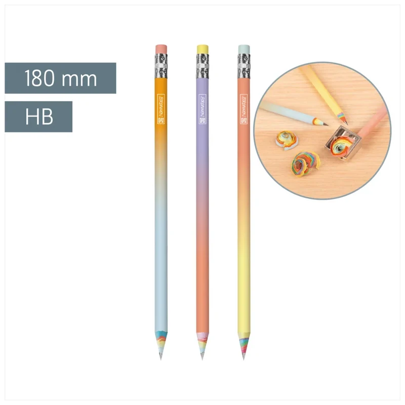 BRUNNEN Bleistift Pastell HB – 1 Stk., Design zufällig (3 Motive)
