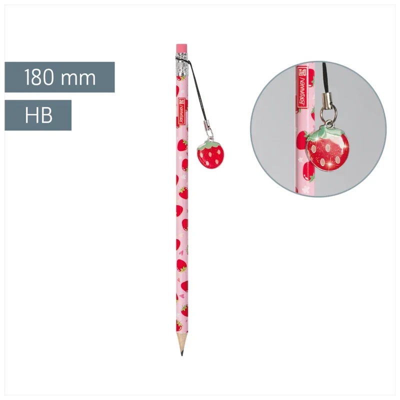 BRUNNEN Bleistift HB Fruity Love, 180 mm, zufälliges Design