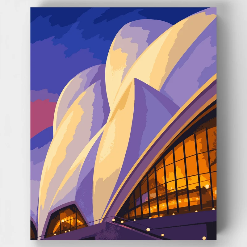 Ivory Sails at Dusk - Paint by Numbers Kit