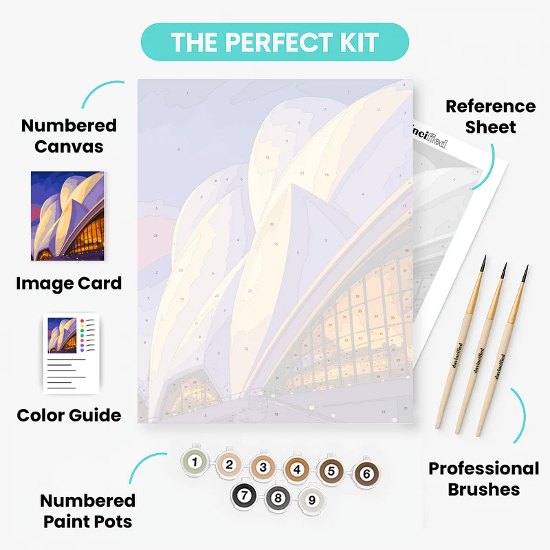 Ivory Sails at Dusk - Paint by Numbers Kit