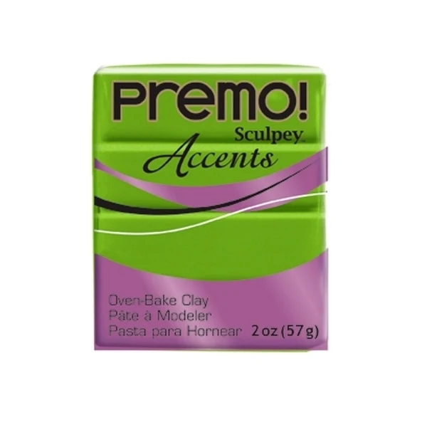 Sculpey - Premo Accents 2oz Bright Green Pearl