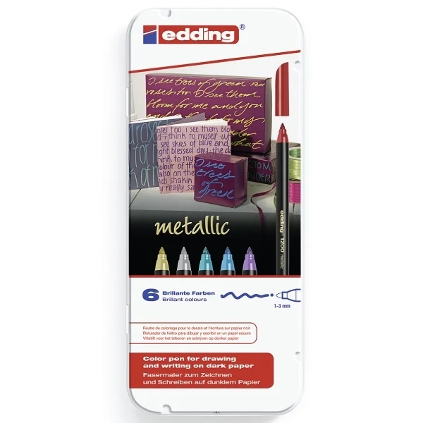 edding - 1200 Metallic Set of 6