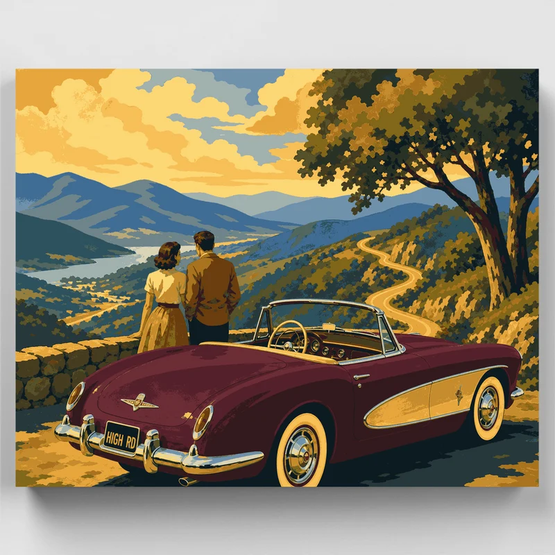Overlook Anniversary Drive - Paint by Numbers Kit