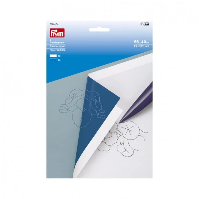 Prym Transferpapier Kopierpapier weiß/blau