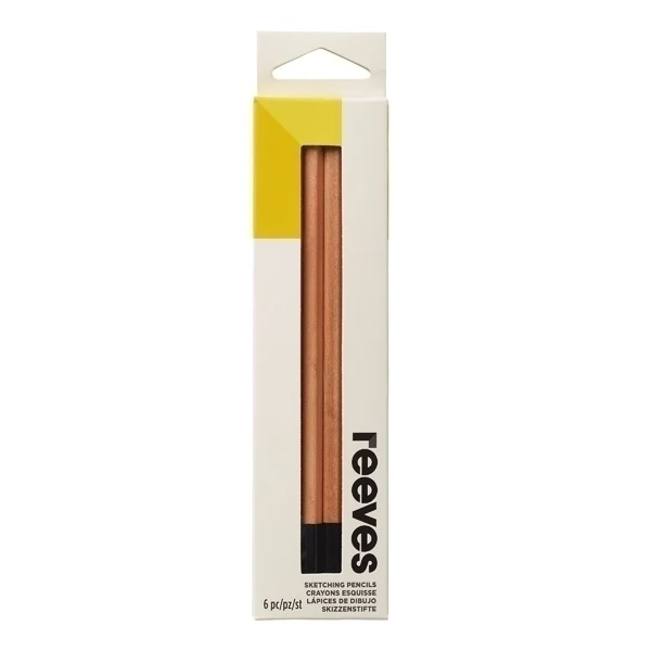 Reeves - 6x Sketching Pencils B 2B 3B 4B 5B 6B