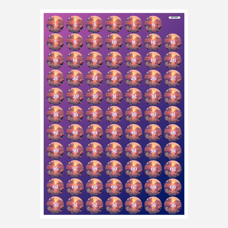 Döschenaufkleber - Abenddämmerung