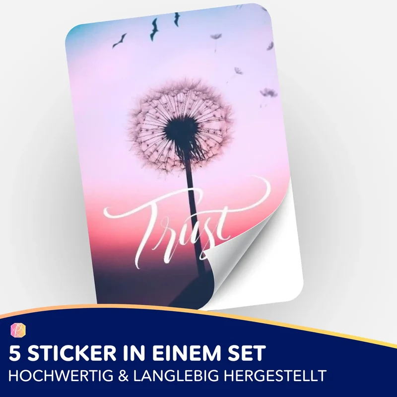Aufkleber 5er-Set - Trust "Limited Edition"