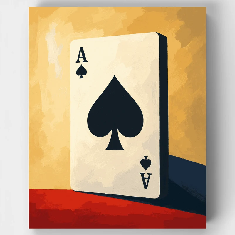 Oversized Ace of Spades - Paint by Numbers Kit