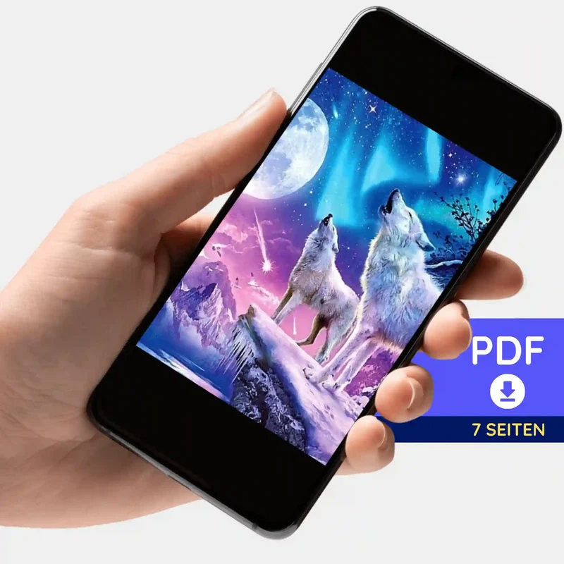 Digitale Bildmappe - Weiße Wölfe im Winterland