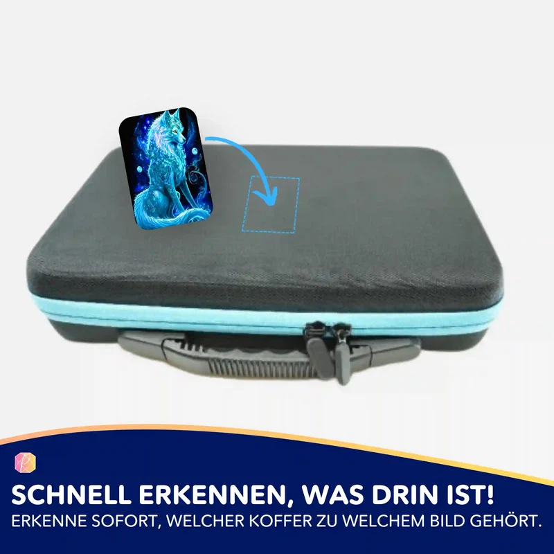 Aufkleber 5er-Set - Verzauberter Wolf