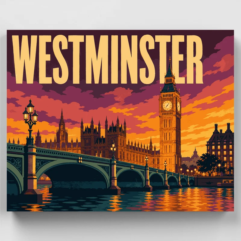 Big Ben at Dusk - Paint by Numbers Kit