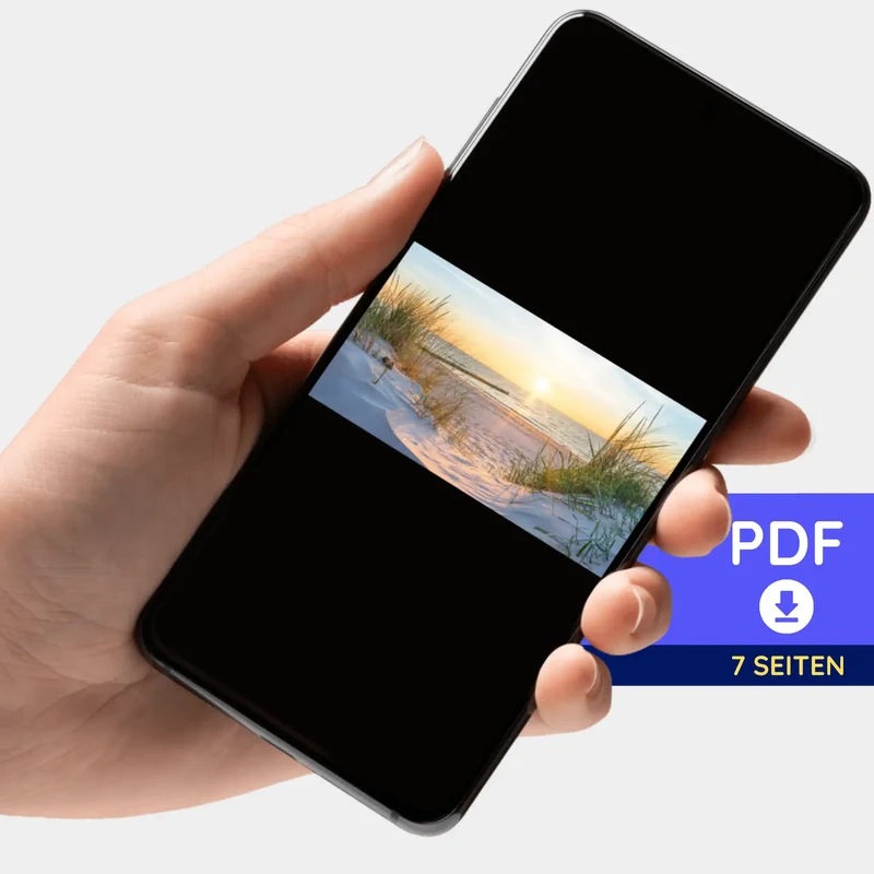 Digitale Bildmappe - Entspannung im Sonnenuntergang