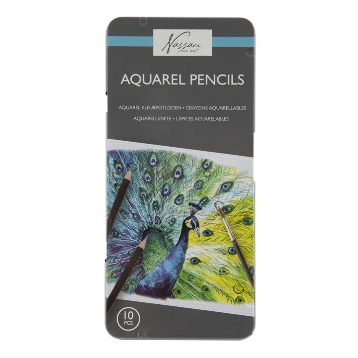 Set of 10 Watercolor Pencils