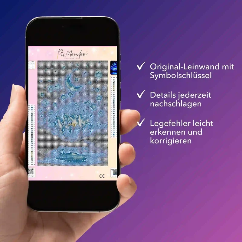 Digitale Bildmappe - Blaue Seerose MINI