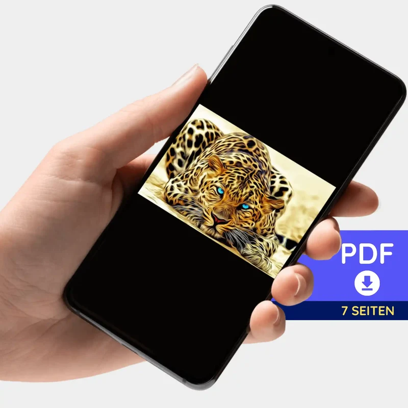 Digitale Bildmappe - Leopard Blue Eyes MINI