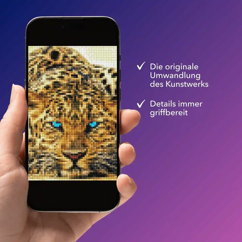 Digitale Bildmappe - Leopard Blue Eyes MINI