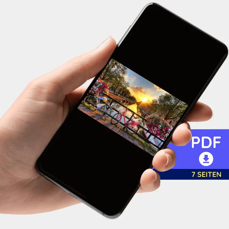 Digitale Bildmappe - Sonnenuntergang in Amsterdam