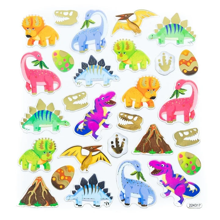Dinosaur Stickers, 28 pcs