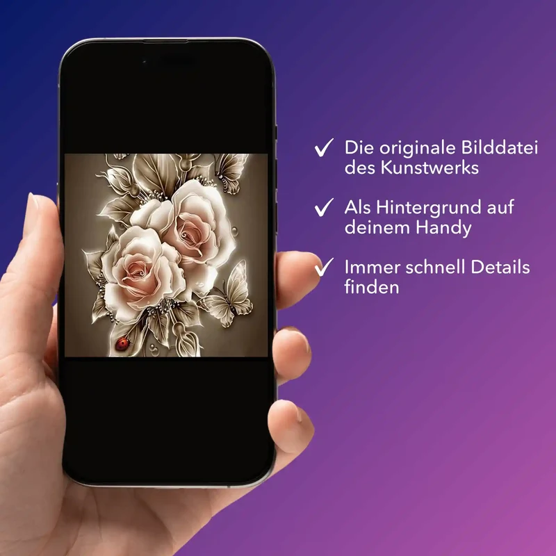 Digitale Bildmappe - Goldene Rosen