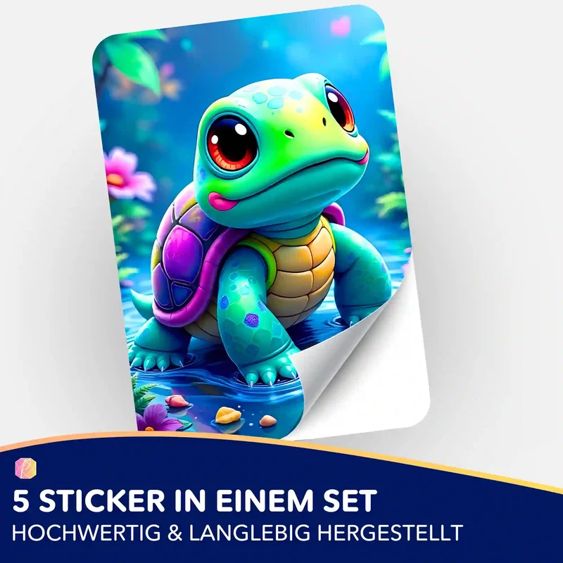 Aufkleber 5er-Set - Donatello