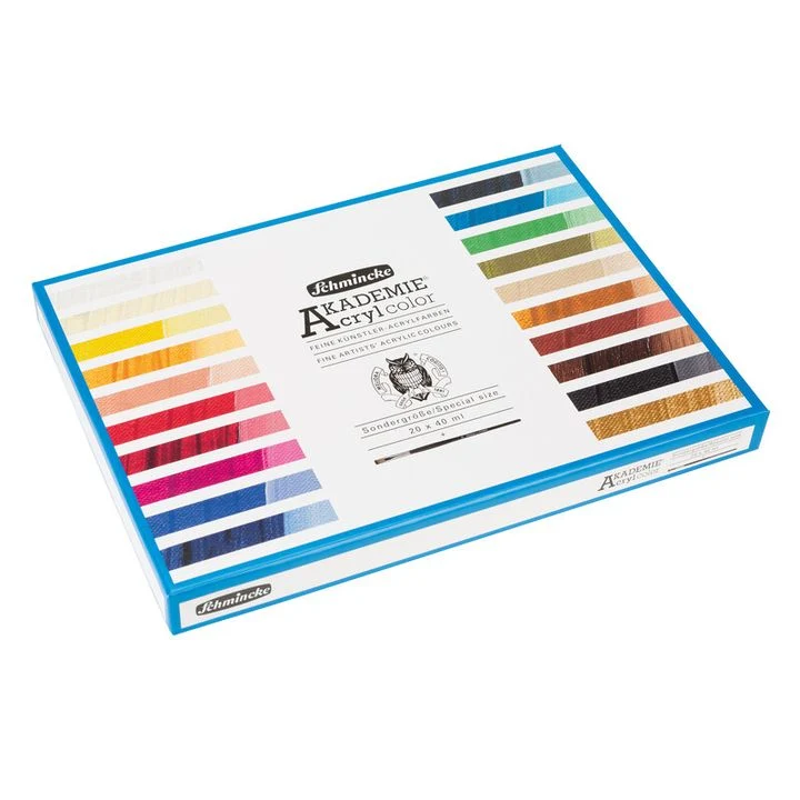 Schmincke AKADEMIE Acrylic Paint Set in Tubes, 20 x 40 ml