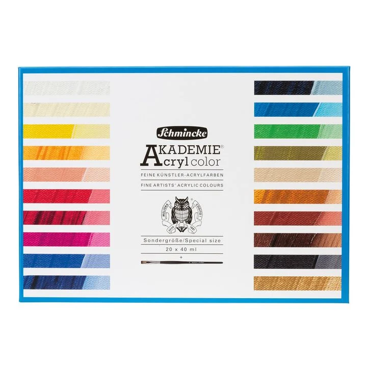 Schmincke AKADEMIE Acrylic Paint Set in Tubes, 20 x 40 ml