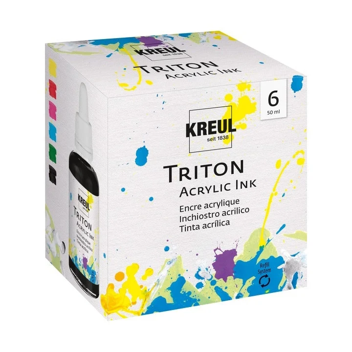 KREUL Acrylic Ink, 50 ml, Set of 6