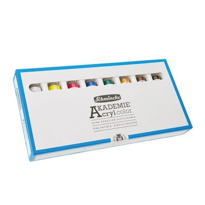Schmincke AKADEMIE Acrylic Paint Set in Tubes, 8 x 20 ml
