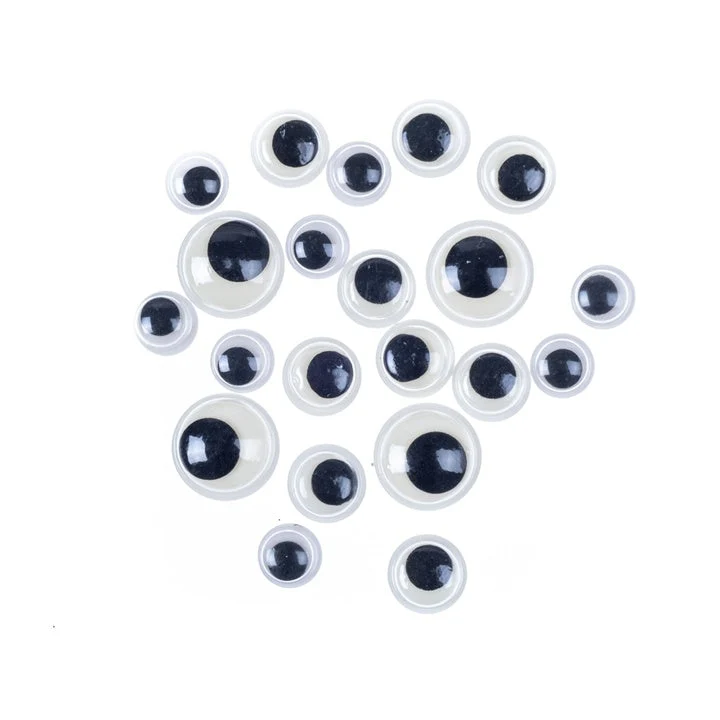 Self-Adhesive Glowing Wiggly Eyes / 20 pcs