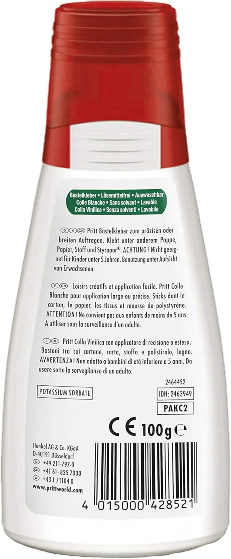 Pritt Bastelkleber 100g - Alleskleber transparent trocknend