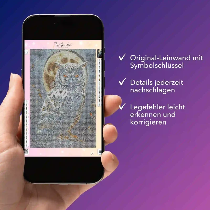 Digitale Bildmappe - Eule im Mondschein