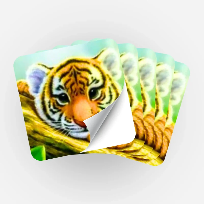 Aufkleber 5er-Set - Tigerbaby