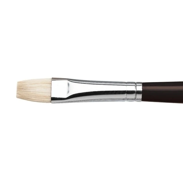 Winsor & Newton - Azanta - Black Short Flat No. 10 Long Handle