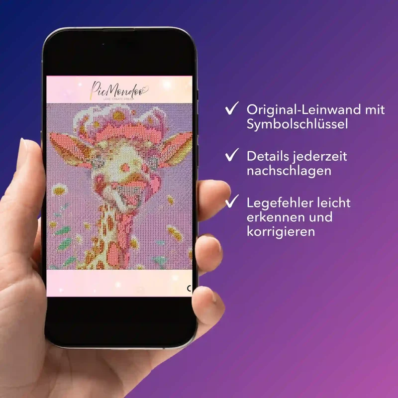Digitale Bildmappe - Fröhliche Giraffe