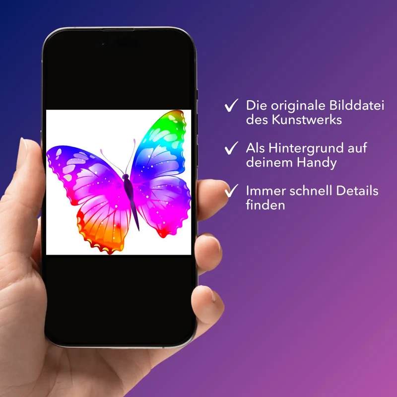 Digitale Bildmappe - Farbenfroher Schmetterling