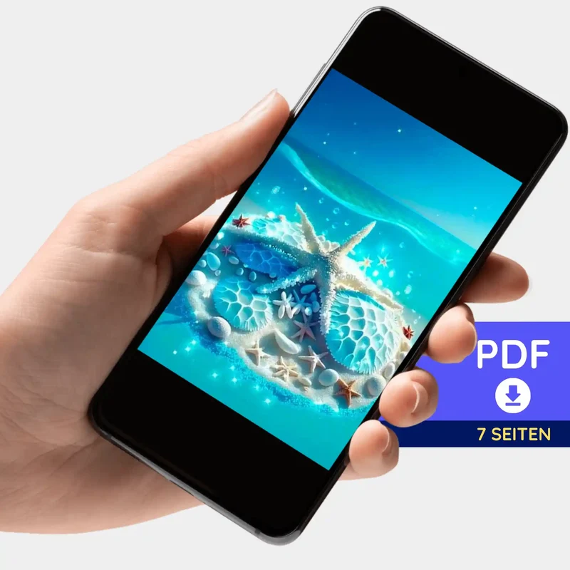 Digitale Bildmappe - Blaue Meeressymphonie