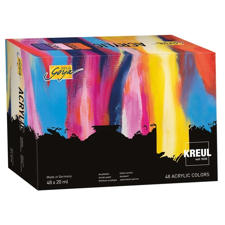 Solo Goya KREUL Acrylic Paint Set, 48 x 20 ml