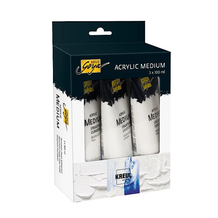 Kreul Solo Goya Acrylic Mediums, Set of 3