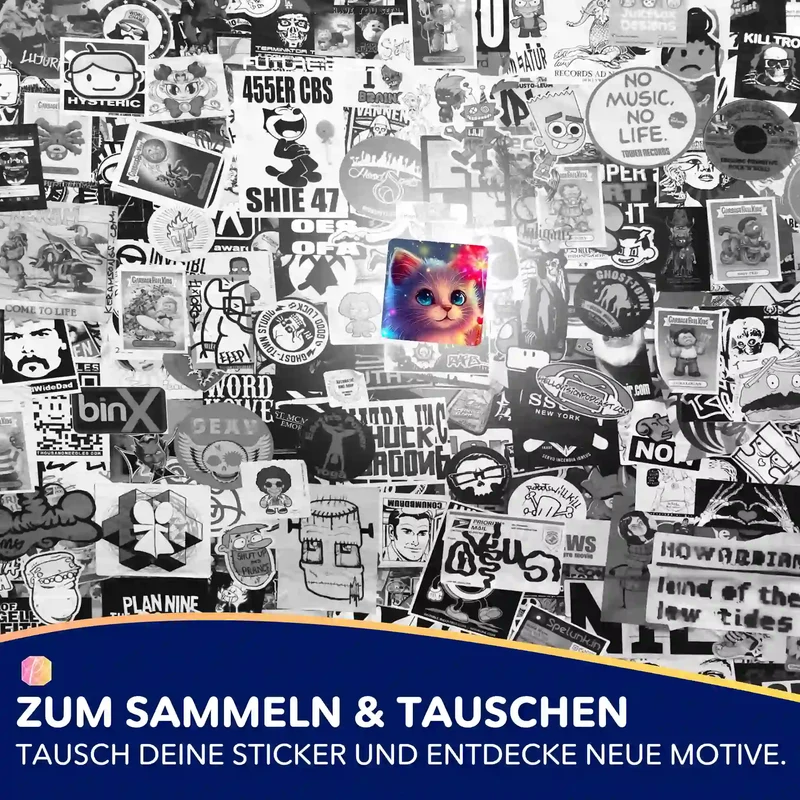 Aufkleber 5er-Set - Zauberkätzchen