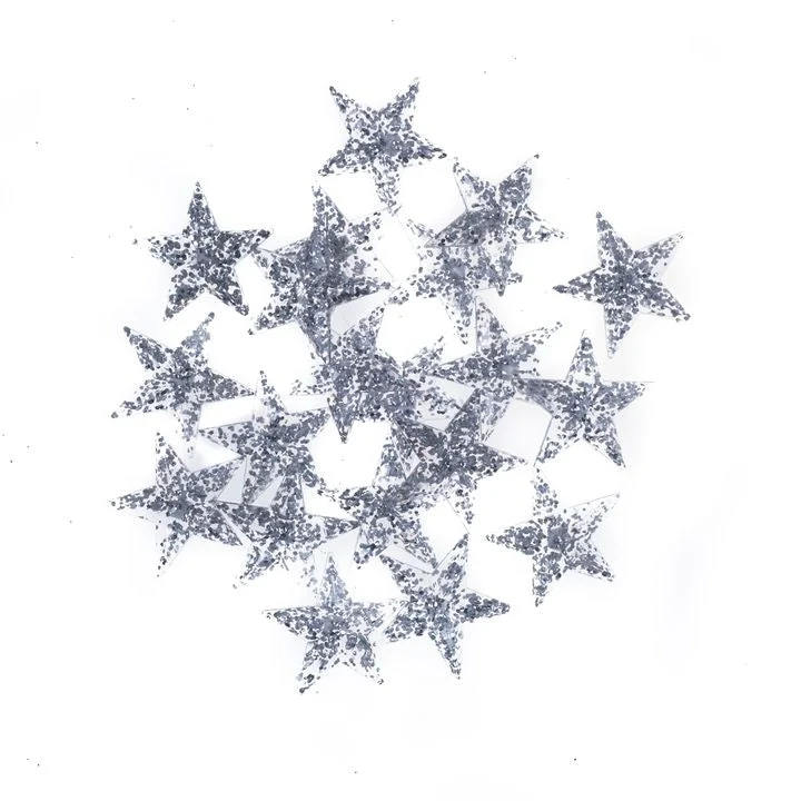 Self-Adhesive Glitter Stars, 20 pcs