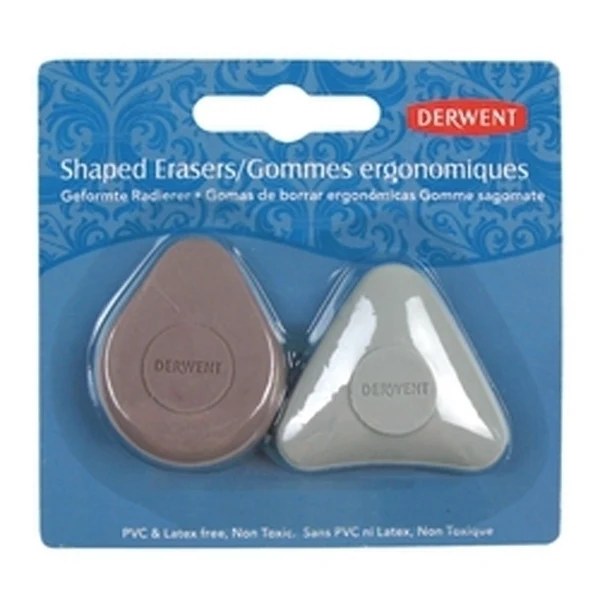 Derwent - Easy Grip Eraser Blister 2 Pack